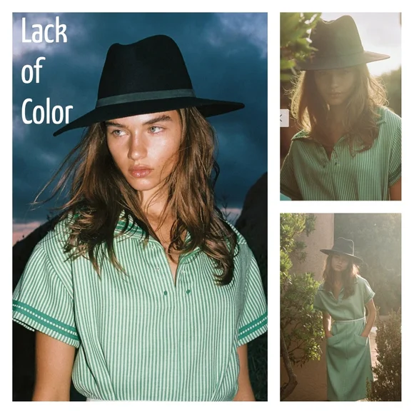 Lack of color the grove wool fedora NWT medium Lack Of Color | Accessories | Lack Of Color The Grove Black  main image 4